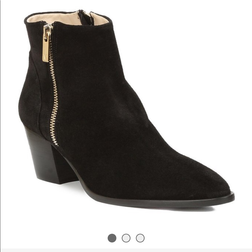 Bruno Magli Dahlia Suede Bootie Dark green suede